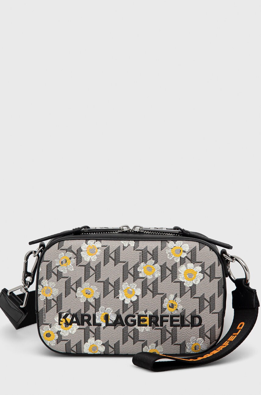

Чанта Karl Lagerfeld в сиво, Сив