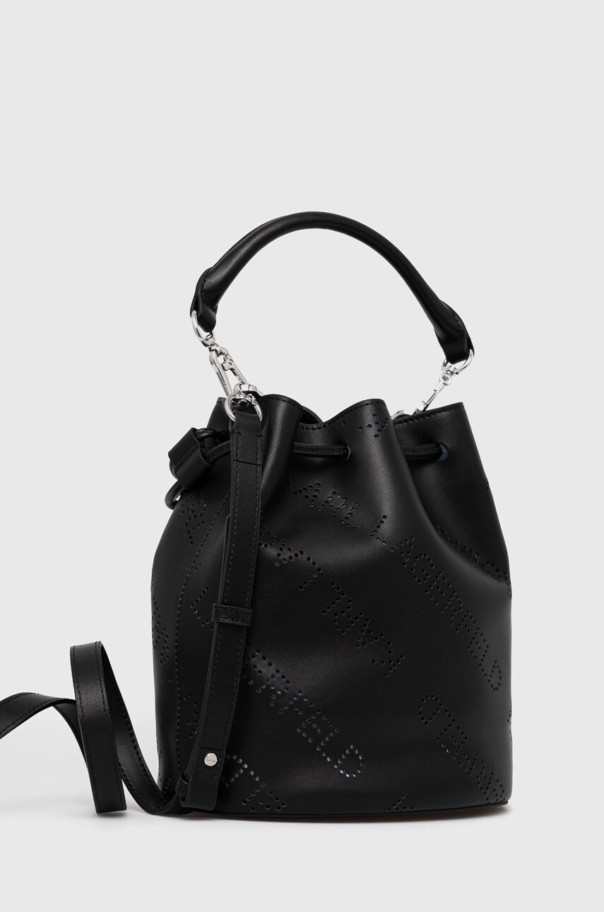 

Кожаная сумочка Karl Lagerfeld цвет чёрный