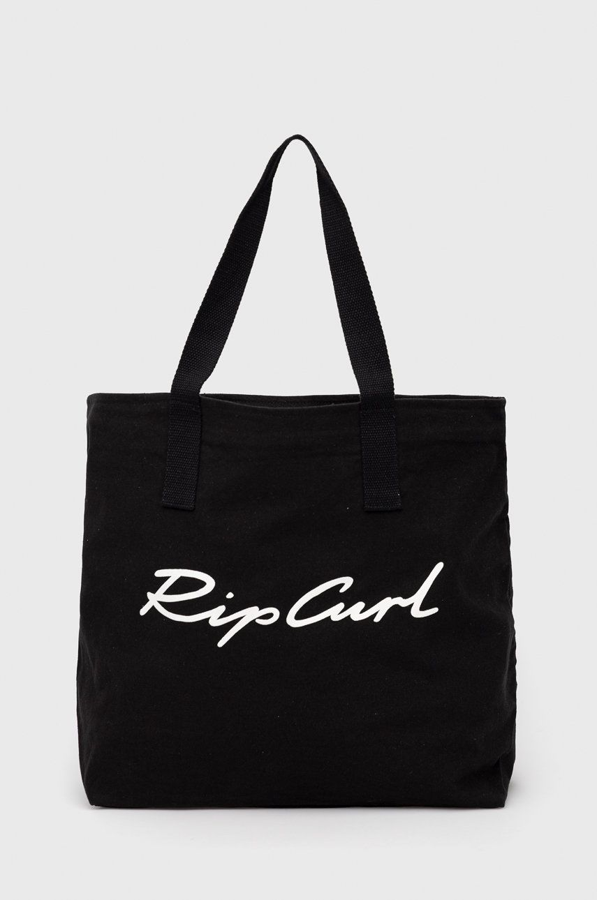 Rip Curl geanta de plaja culoarea negru imagine reduceri black friday 2021 answear.ro