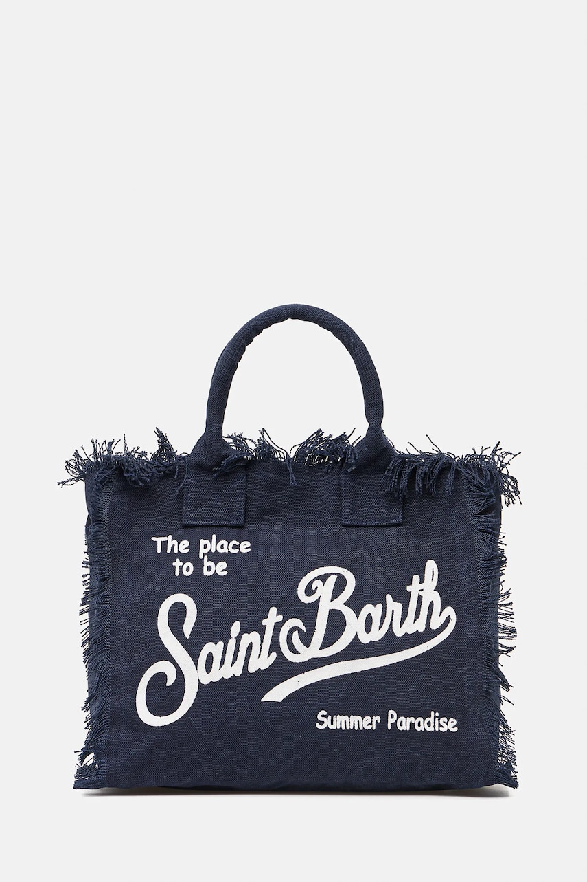 MC2 Saint Barth geantă de plajă culoarea bleumarin, VANI001