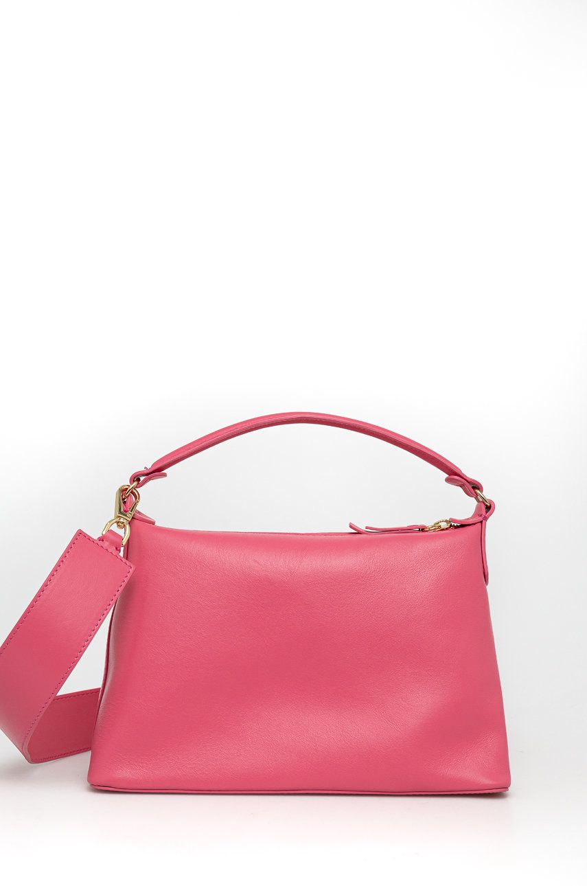 E-shop Kožená kabelka Liu Jo fialová barva