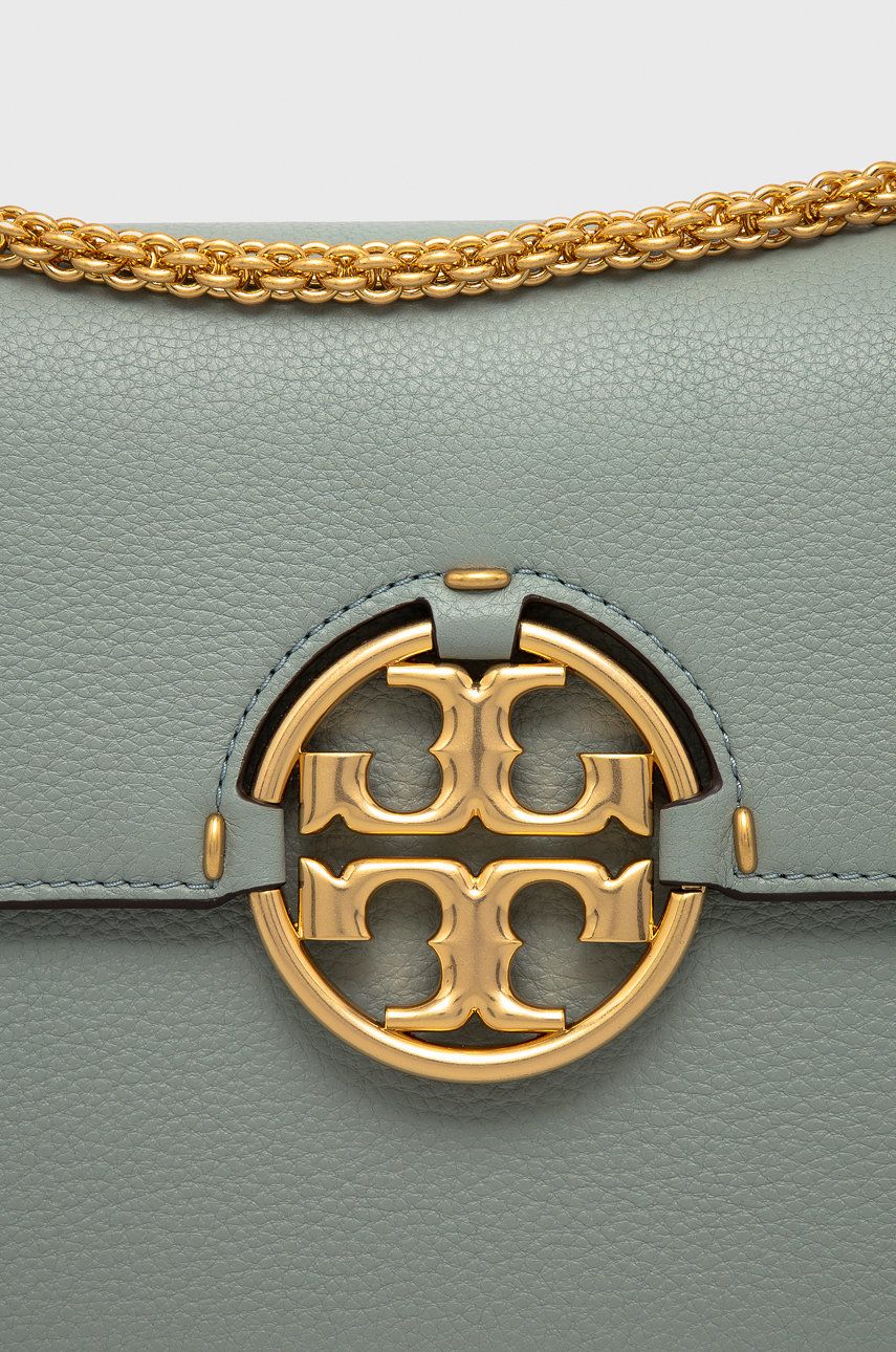 

Кожаная сумочка Tory Burch цвет бирюзовый