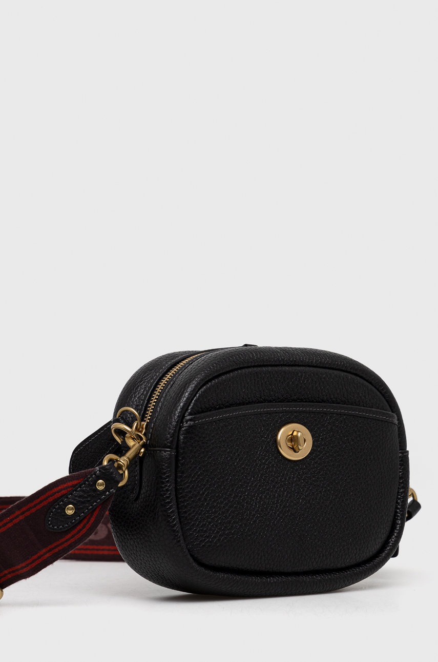 

Кожаная сумочка Coach цвет чёрный