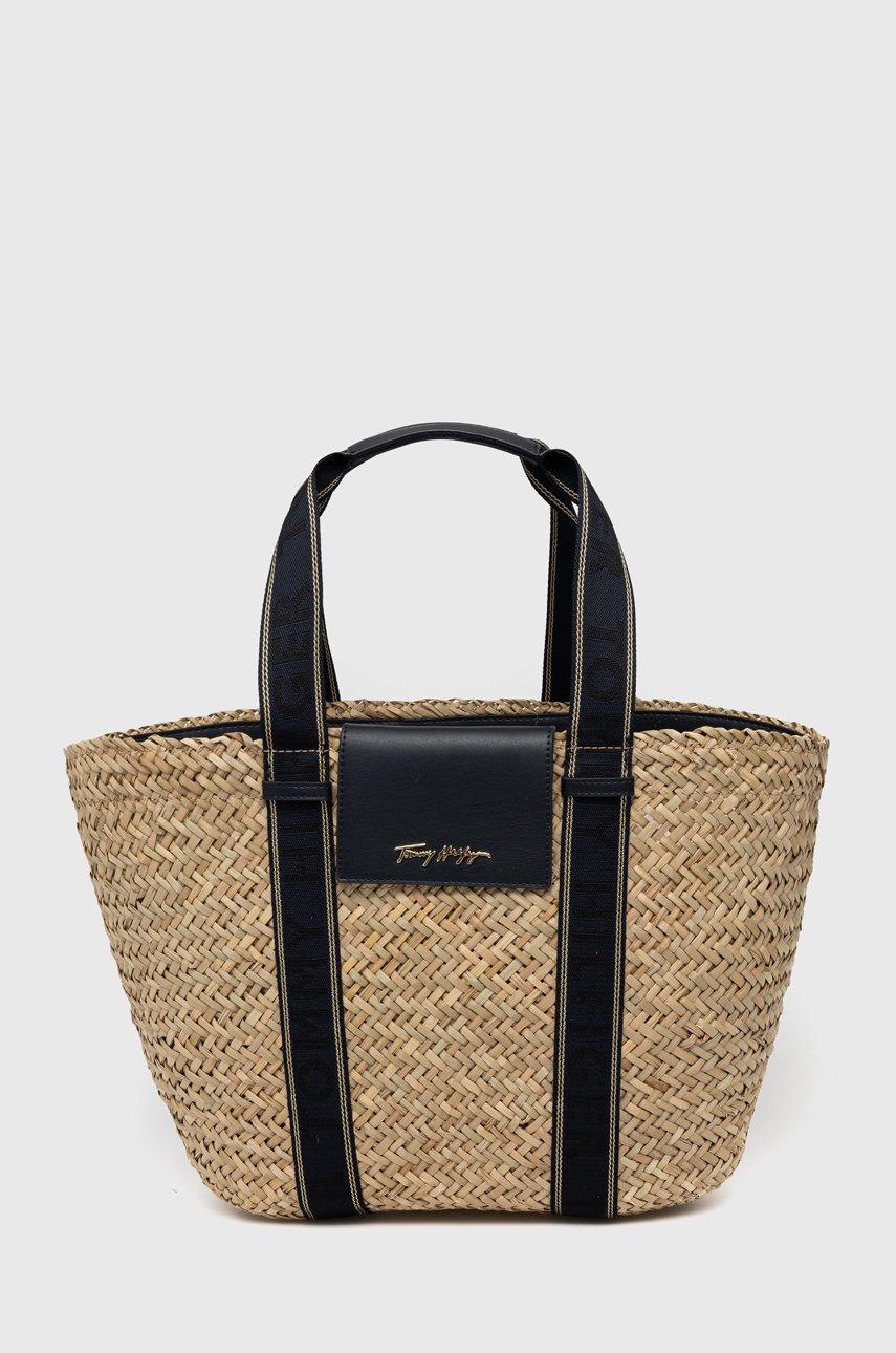 

Плажна кошница Tommy Hilfiger в бежово, Бежов
