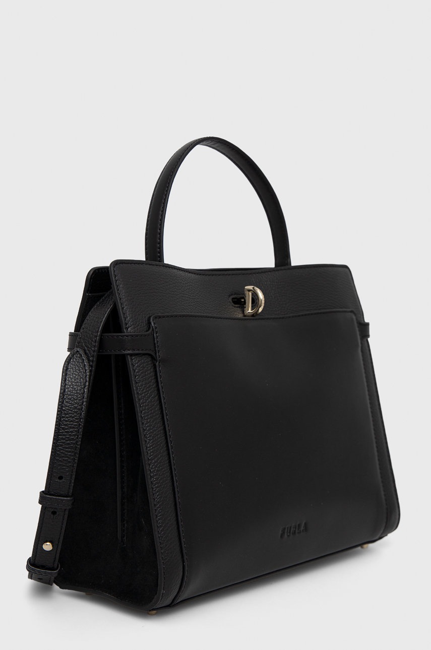 

Кожаная сумочка Furla цвет чёрный