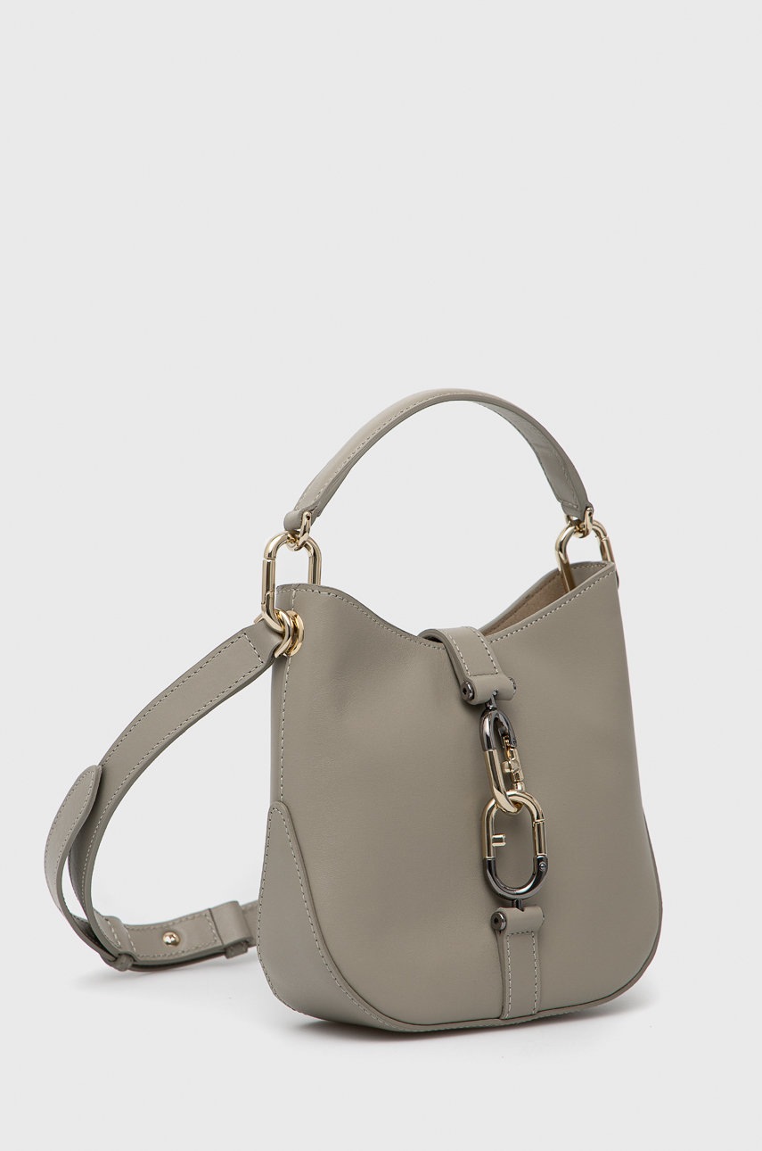 

Кожаная сумочка Furla цвет серый