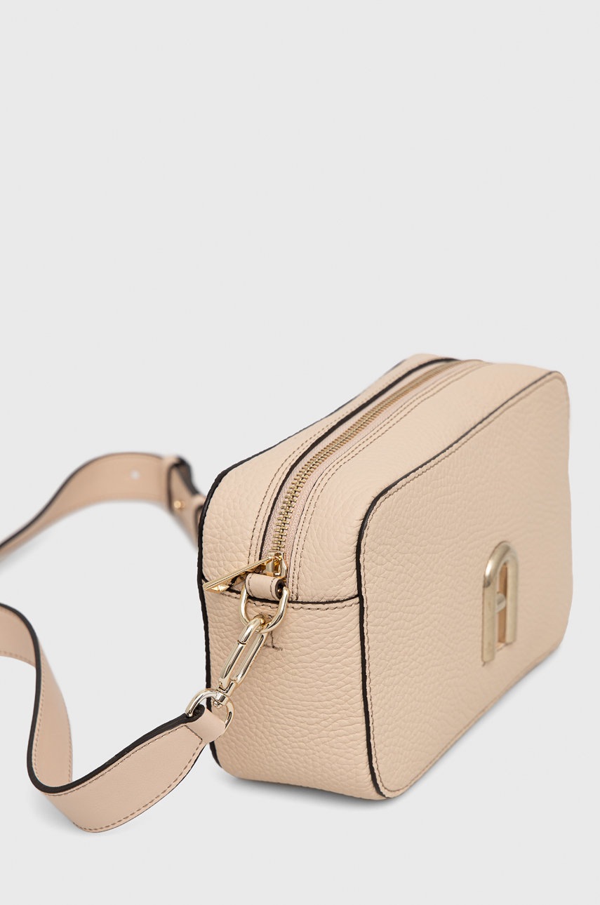 

Кожаная сумочка Furla цвет бежевый