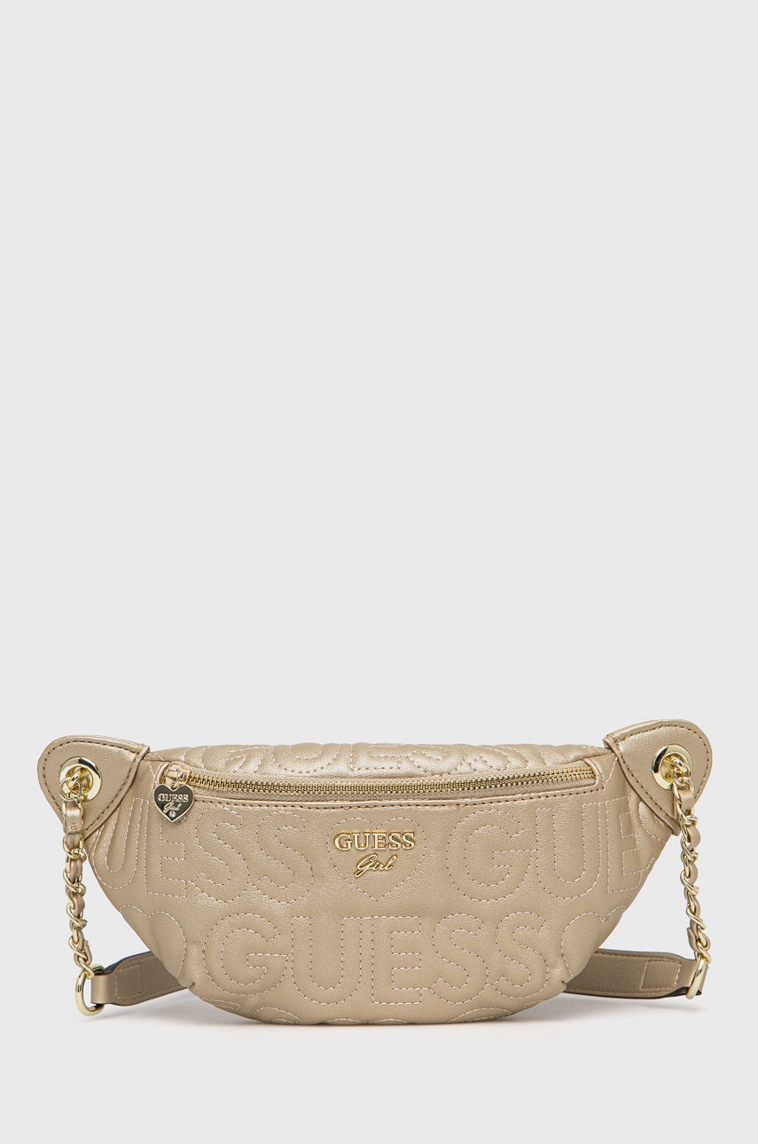 

Детска чанта за кръст Guess, Злато