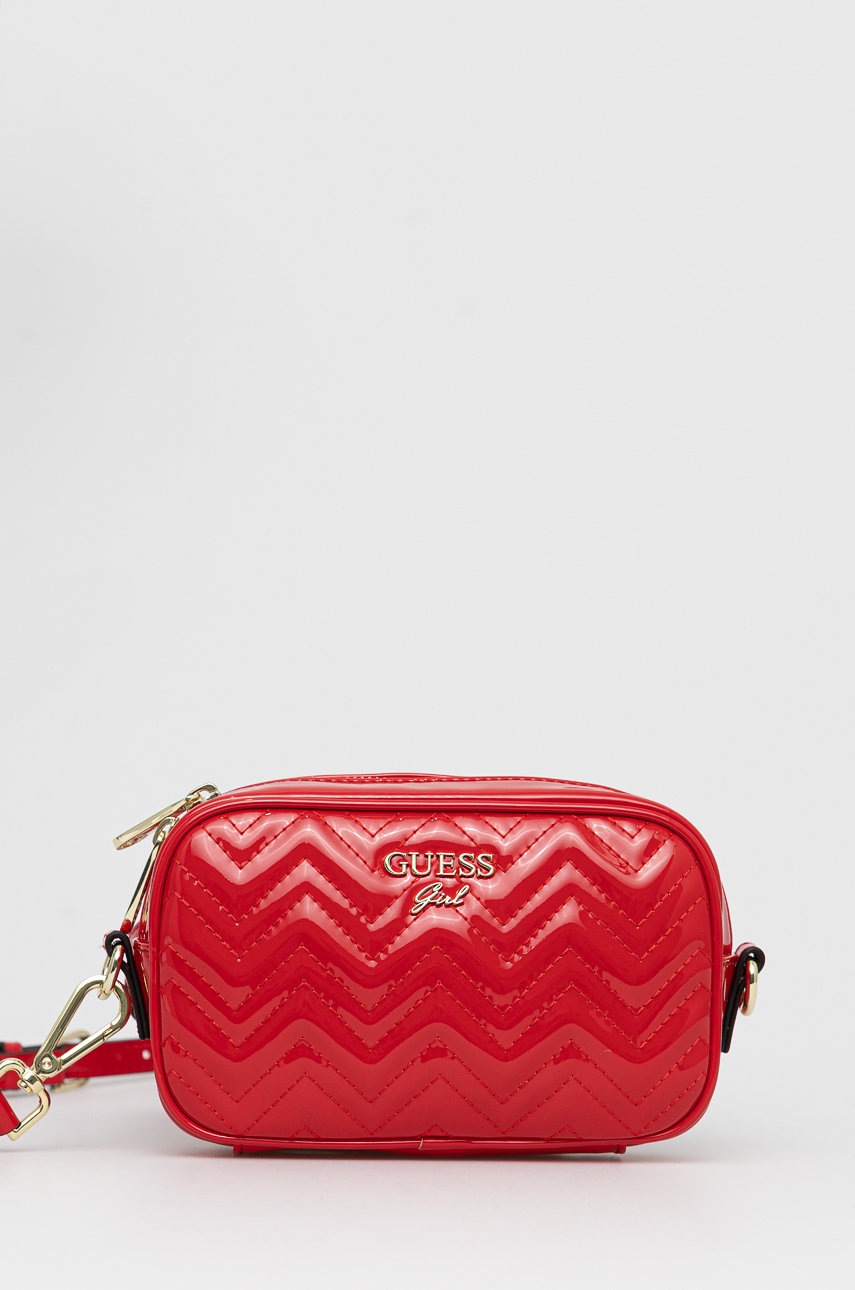 

Детска чанта за кръст Guess в червено, Червен