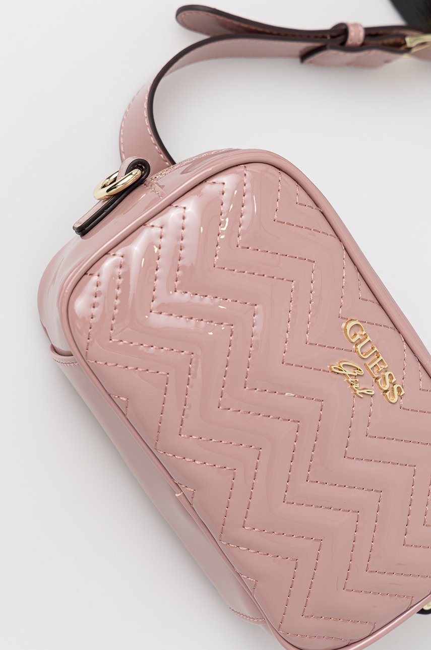

Дитяча сумка на пояс Guess колір рожевий