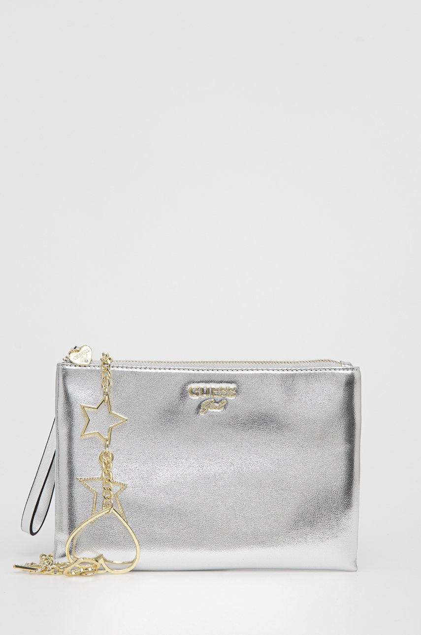

Детска чанта Guess в сребристо, Сребърен