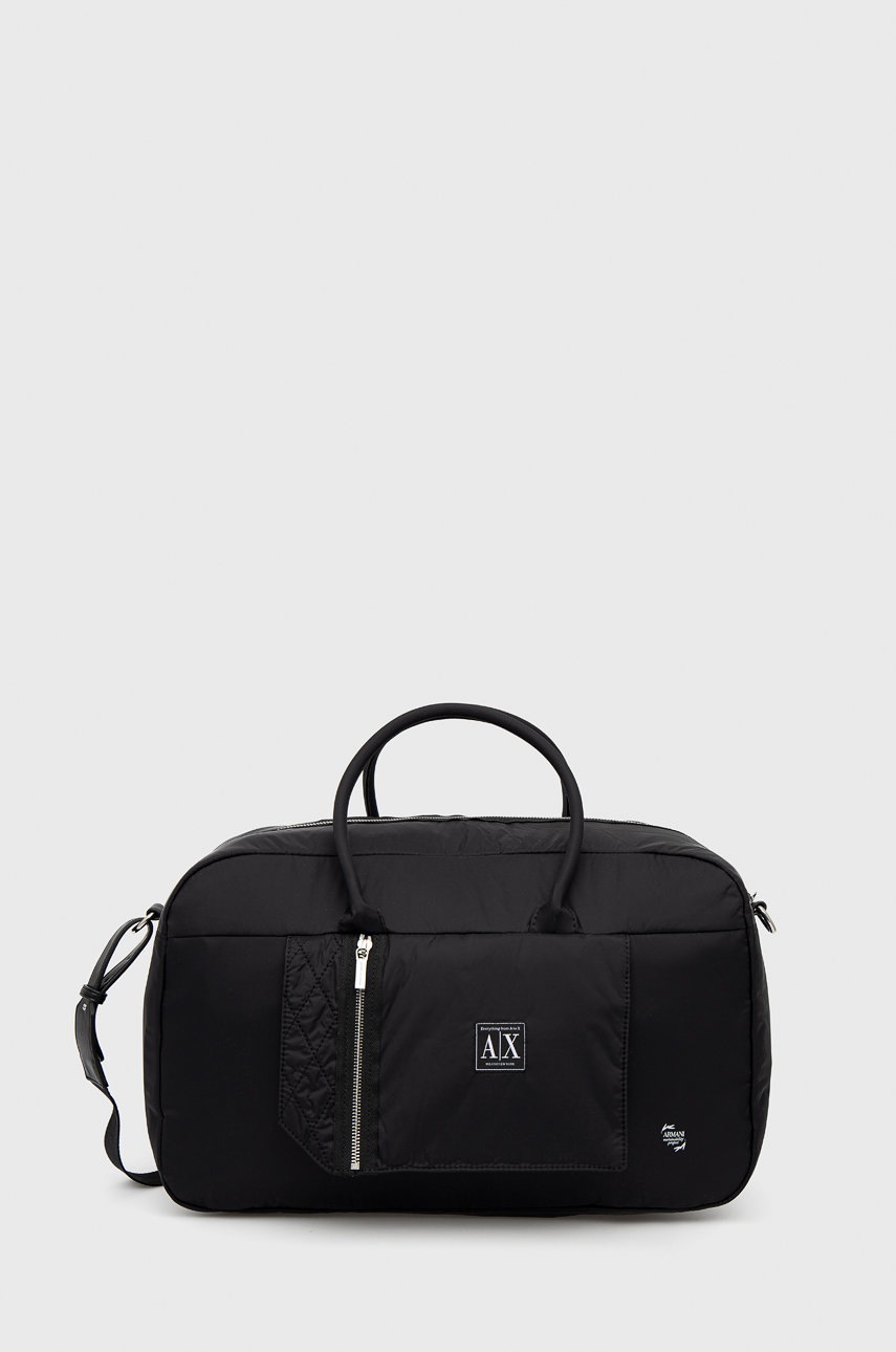 

Чанта Armani Exchange в черно, Черен