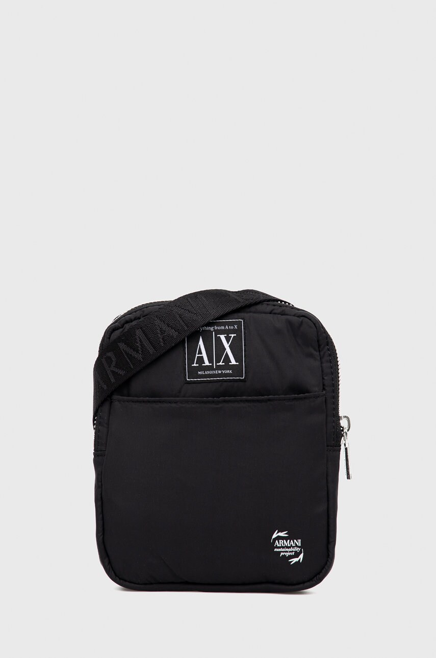 

Чанта през рамо Armani Exchange в черно, Черен