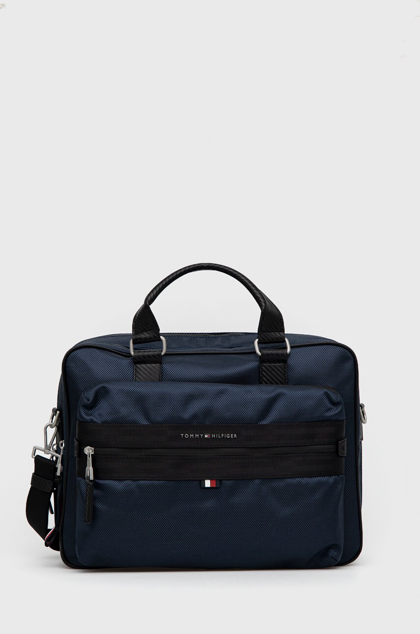 

Чанта Tommy Hilfiger в тъмносиньо, Тъмносин