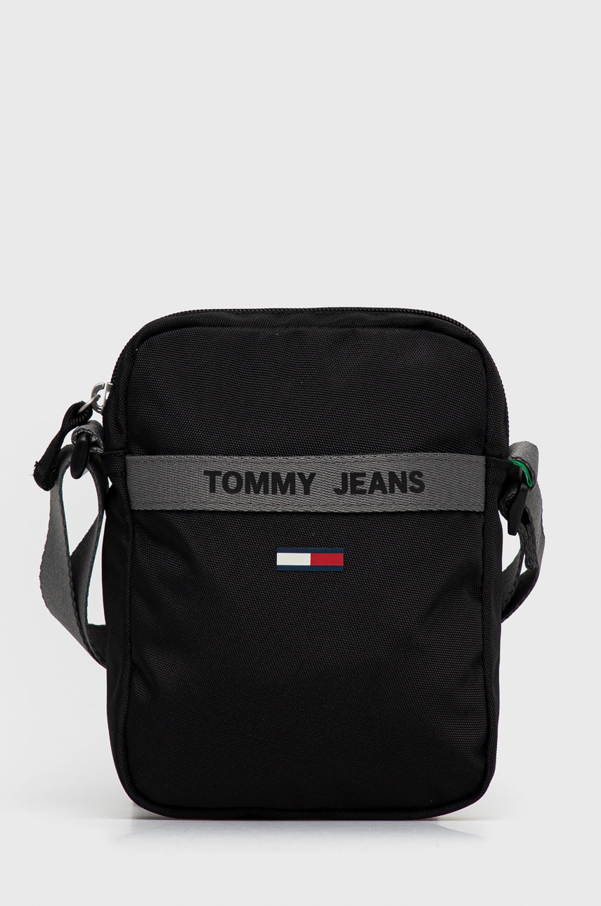 

Чанта през рамо Tommy Jeans в черно, Черен
