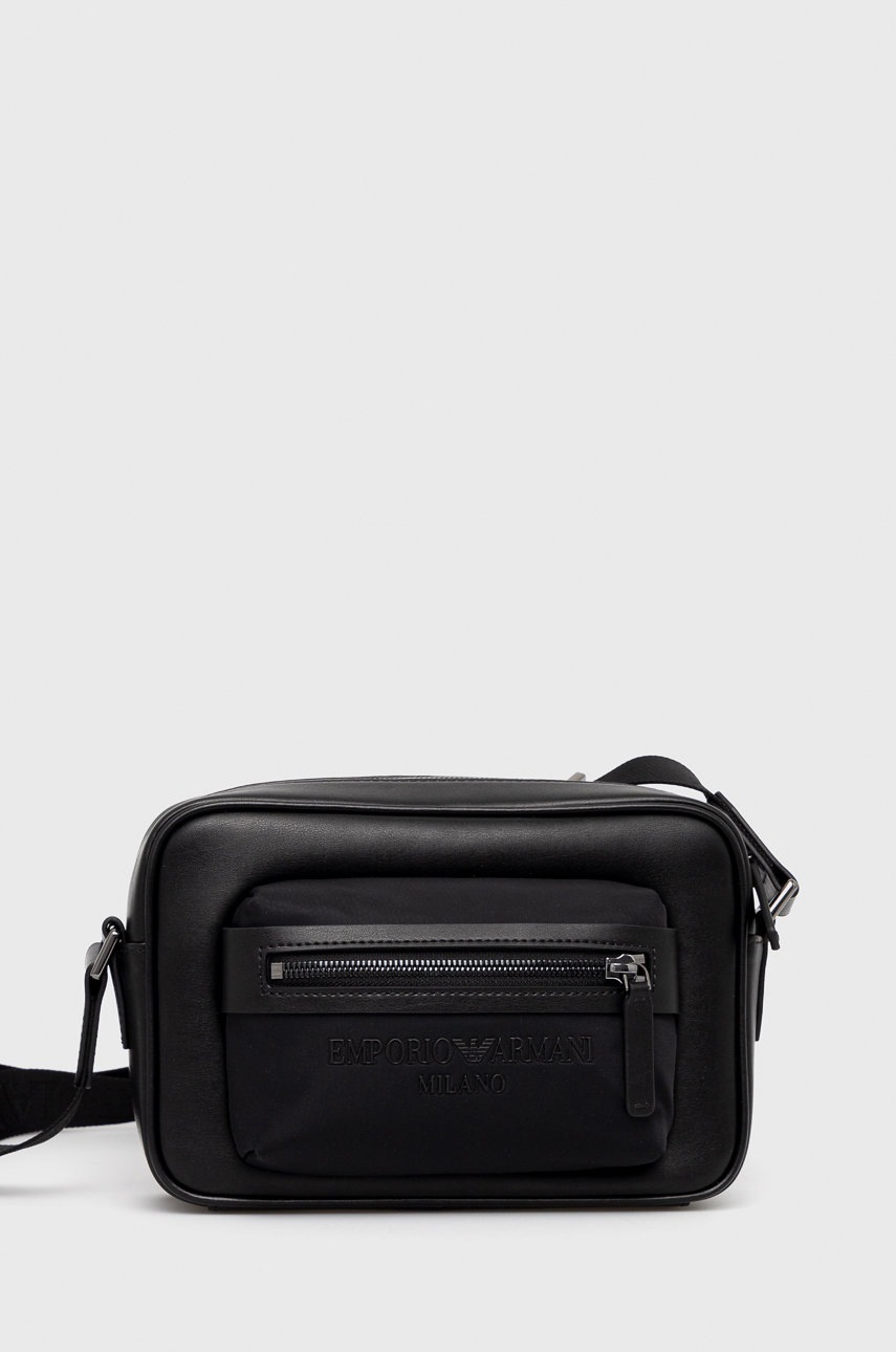 

Чанта през рамо Emporio Armani в черно, Черен