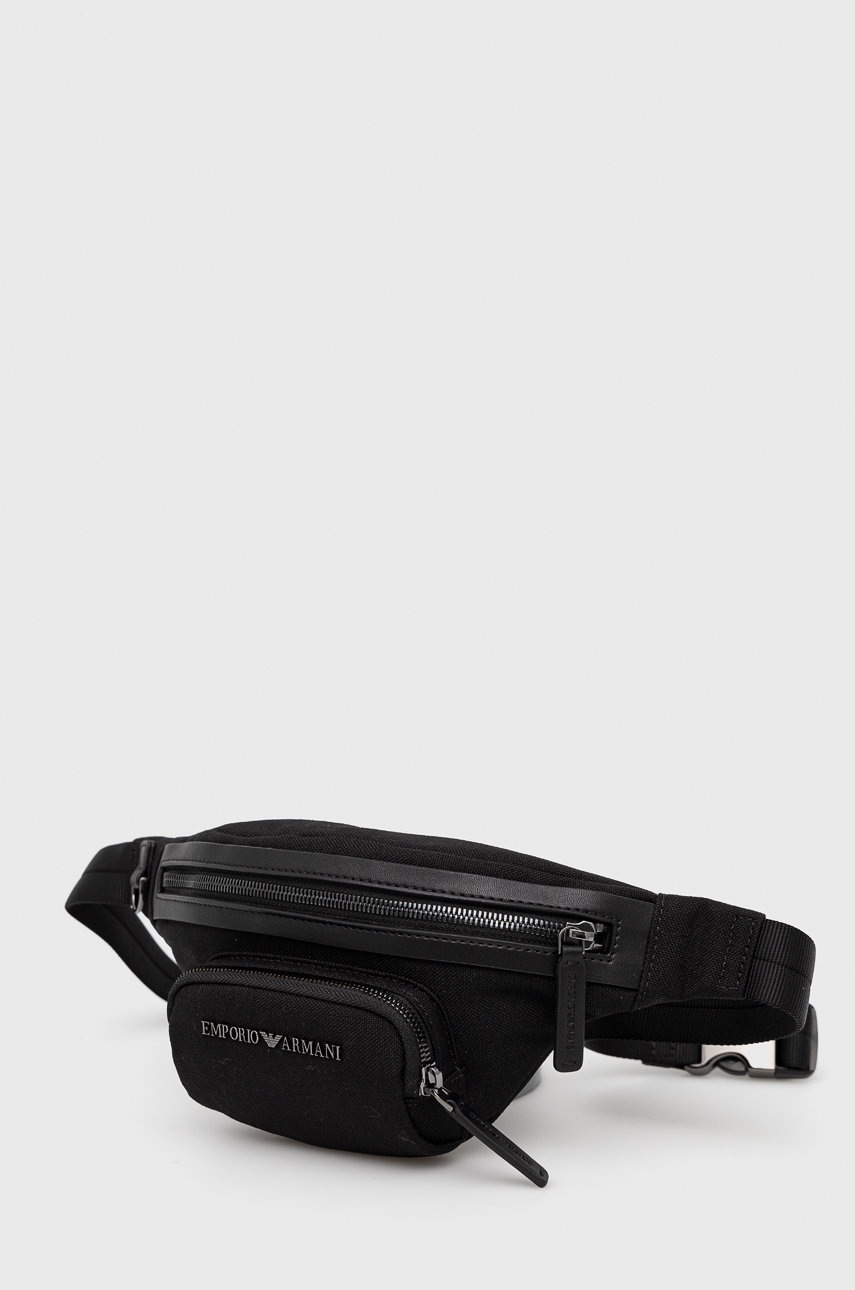 

Сумка на пояс Emporio Armani колір чорний
