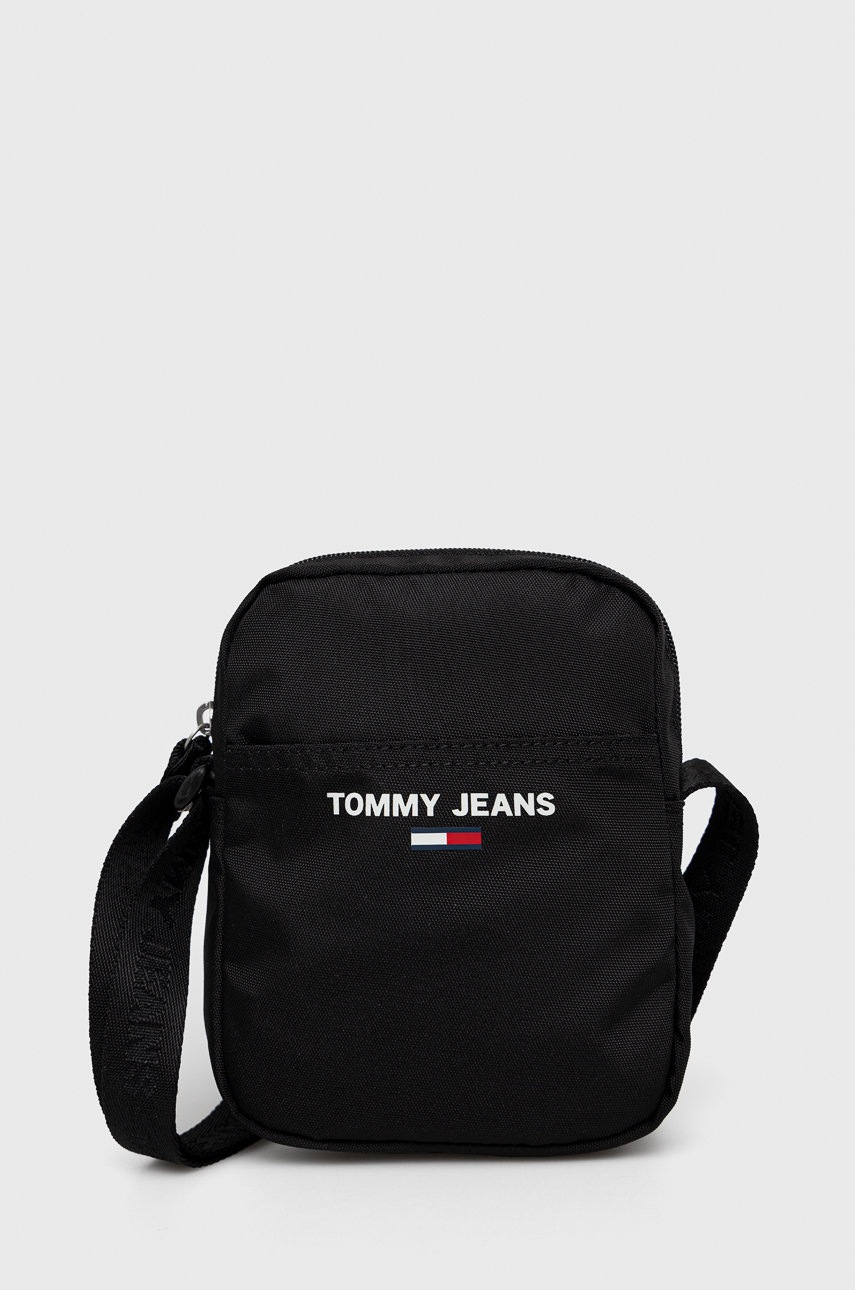 

Чанта през рамо Tommy Jeans в черно, Черен