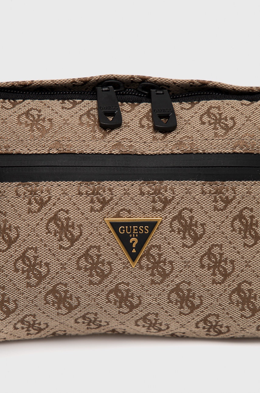 

Сумка на пояс Guess цвет коричневый