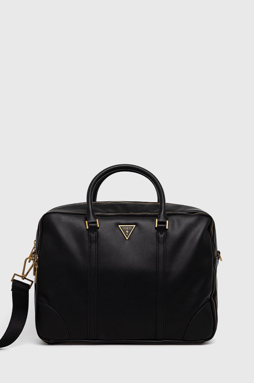 

Чанта Guess в черно, Черен