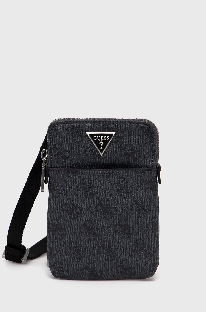 

Чанта през рамо Guess в черно, Черен