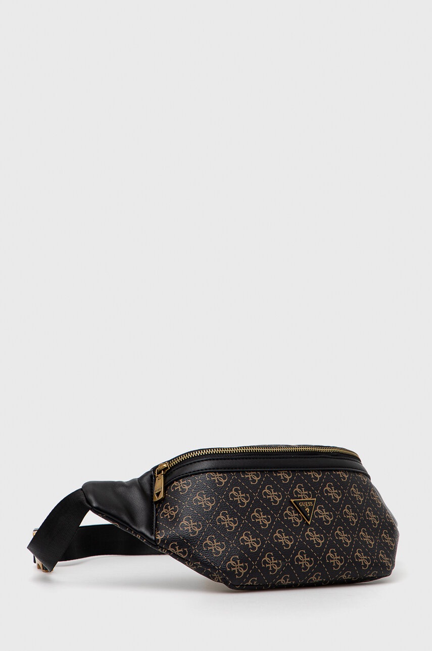 

Сумка на пояс Guess цвет коричневый