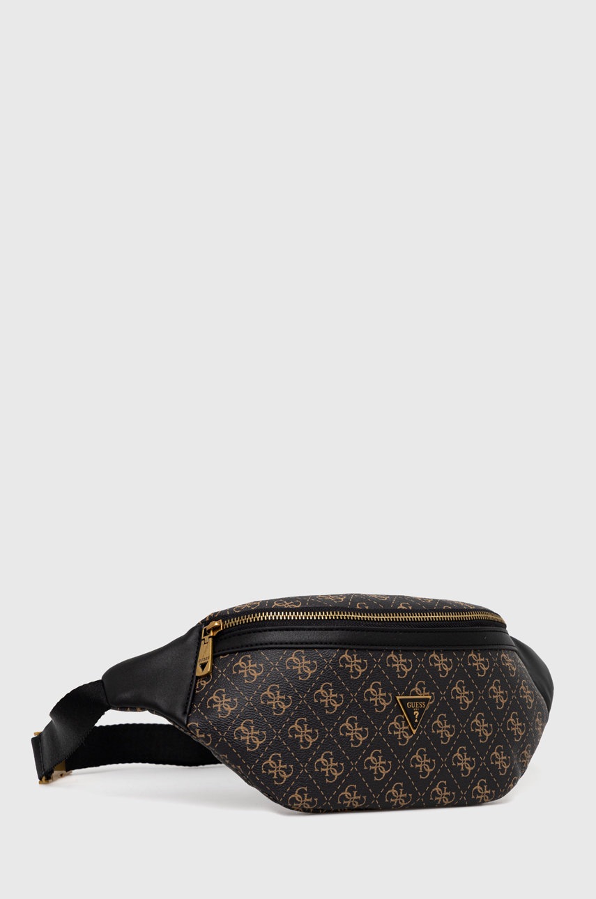 

Сумка на пояс Guess цвет коричневый