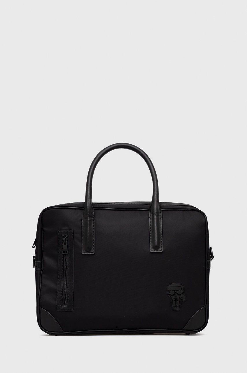 Karl Lagerfeld geanta laptop culoarea negru answear.ro