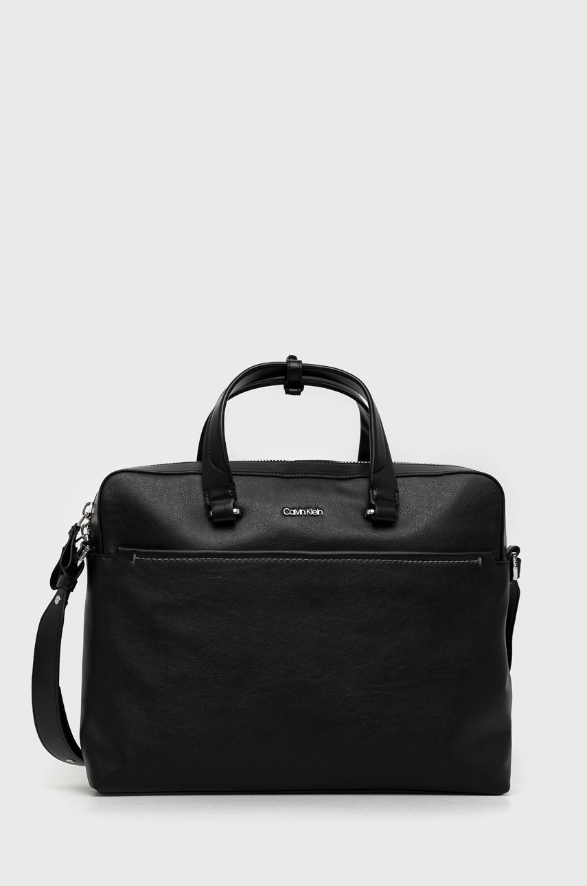 

Чанта за лаптоп Calvin Klein в черно, Черен