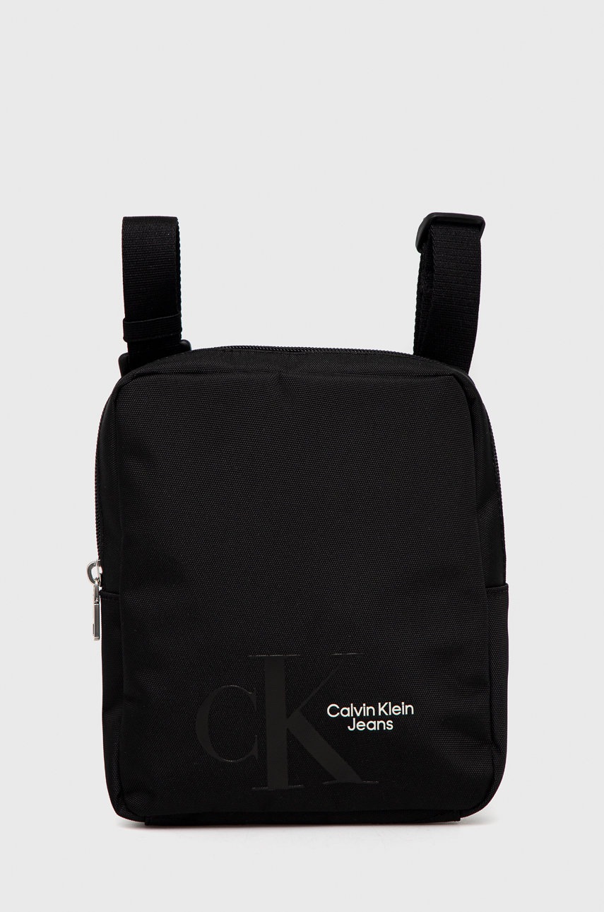 

Чанта през рамо Calvin Klein Jeans в черно, Черен