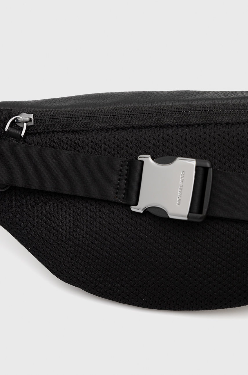 Δερμάτινη τσάντα φάκελος Michael Kors χρώμα: μαύρο φωτογραφία