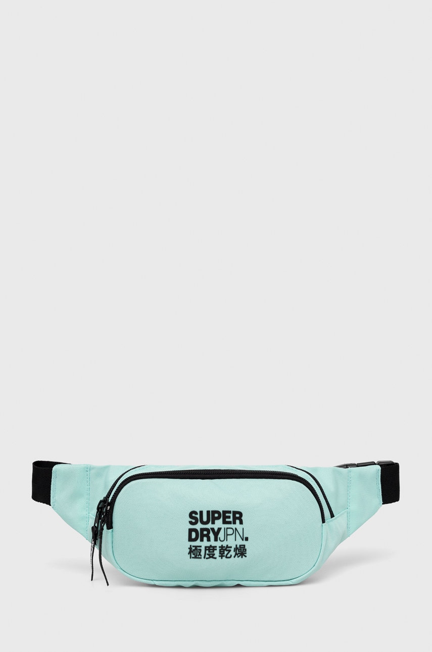 Superdry borseta culoarea turcoaz