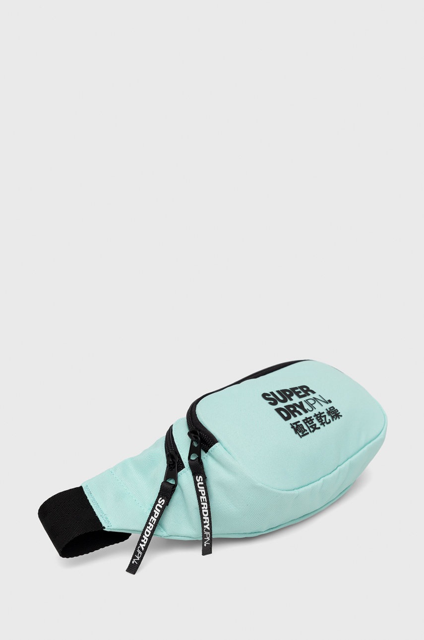 

Сумка на пояс Superdry колір бірюзовий