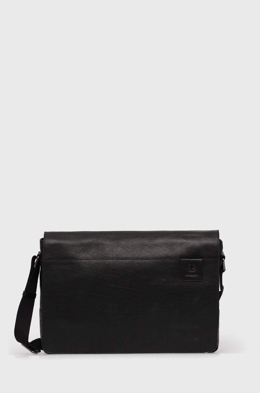 Strellson geanta de piele culoarea negru 2022 ❤️ Pret Super answear imagine noua 2022