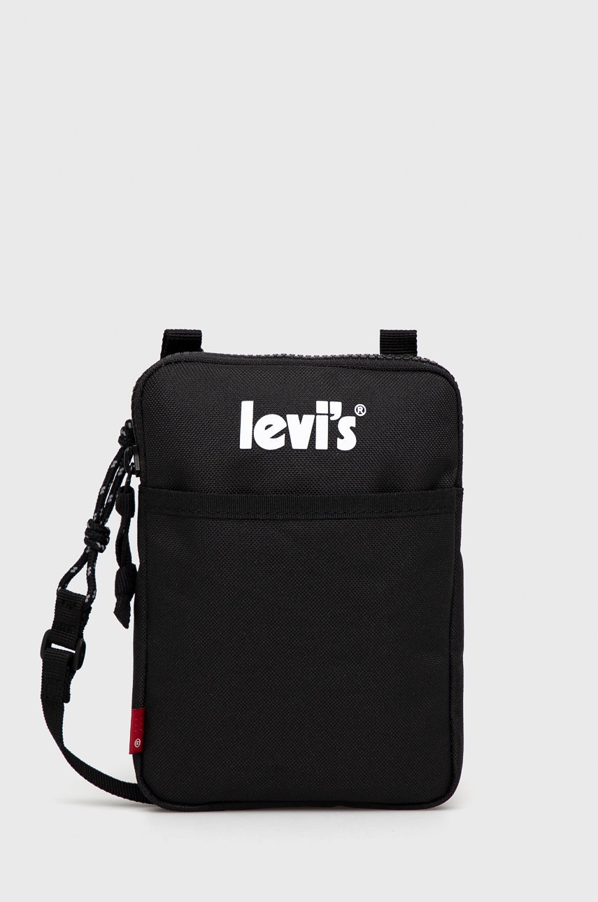 

Чанта през рамо Levi's в черно, Черен