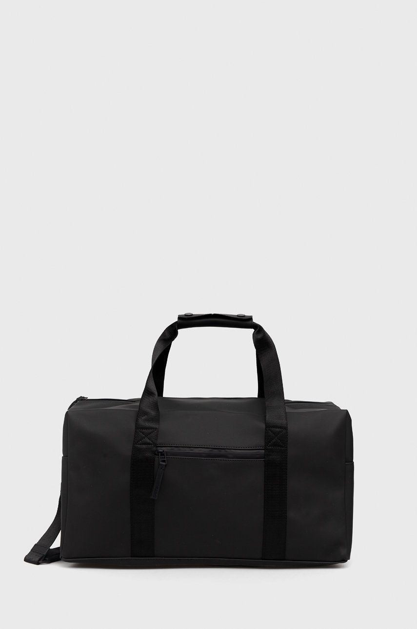Rains geanta 13380 Gym Bag culoarea negru answear imagine noua