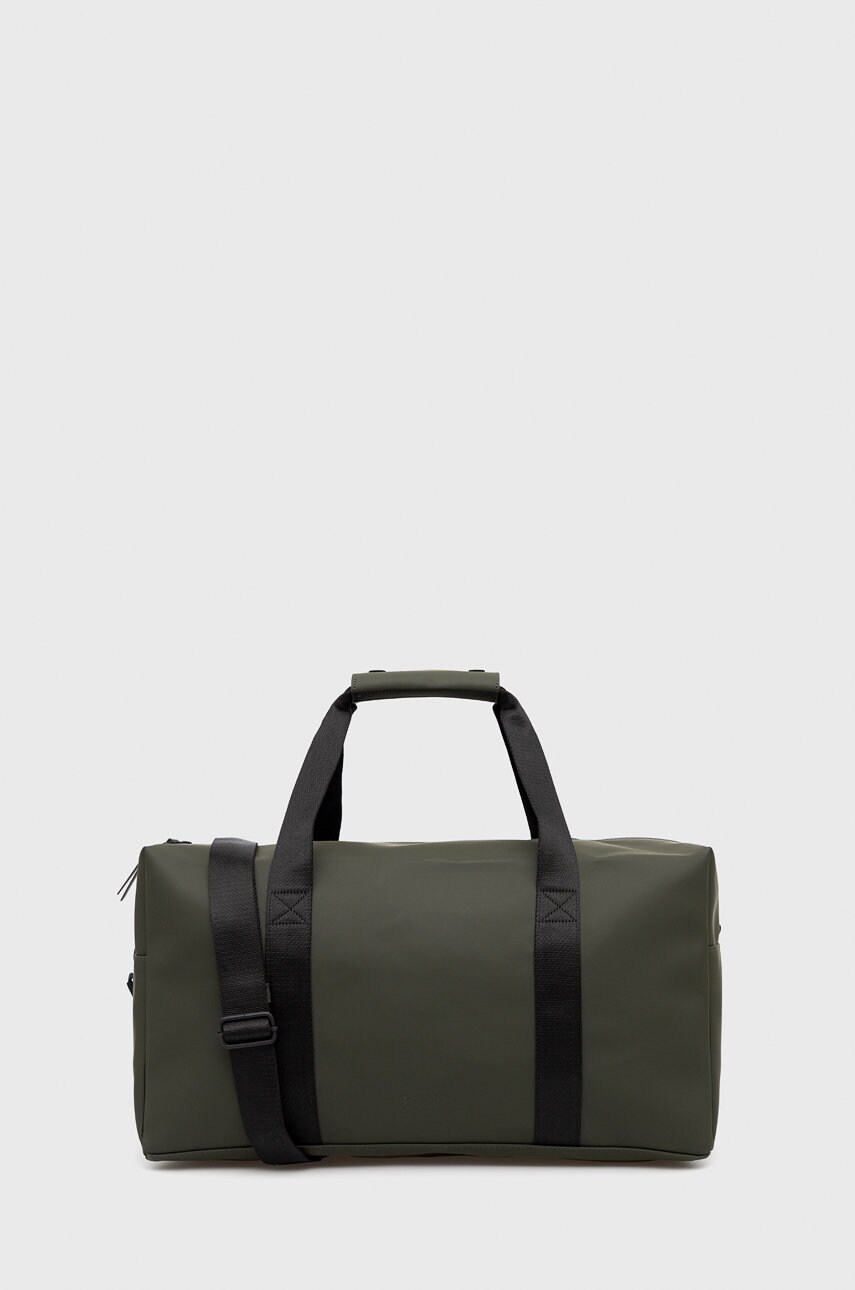 Rains geanta 13380 gym bag culoarea verde