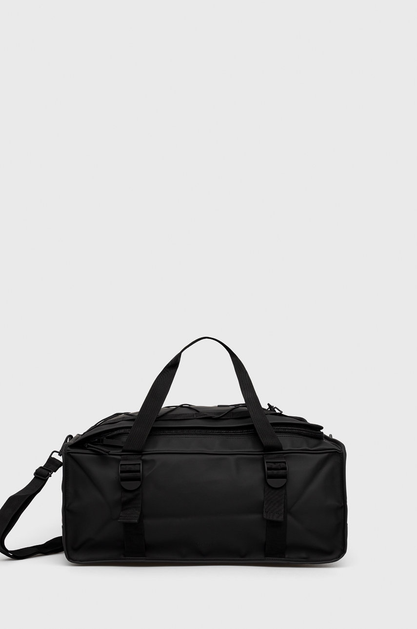 Rains geanta 13910 Mountanieer Duffel culoarea negru Rains geanta 13910 Mountanieer Duffel culoarea negru answear.ro