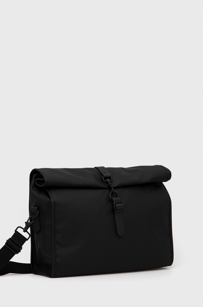 

Сумка Rains 13940 Rolltop Messenger колір чорний