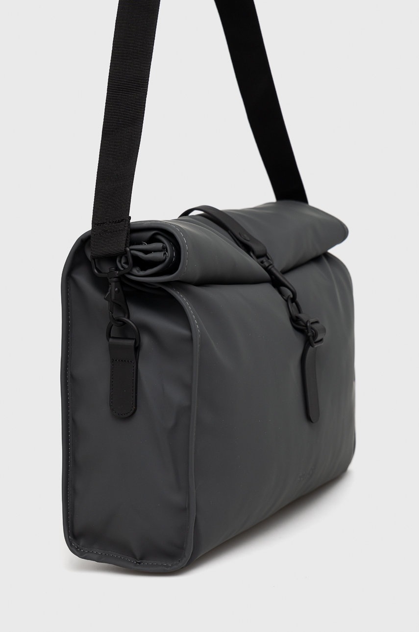 

Сумка Rains 13940 Rolltop Messenger цвет серый