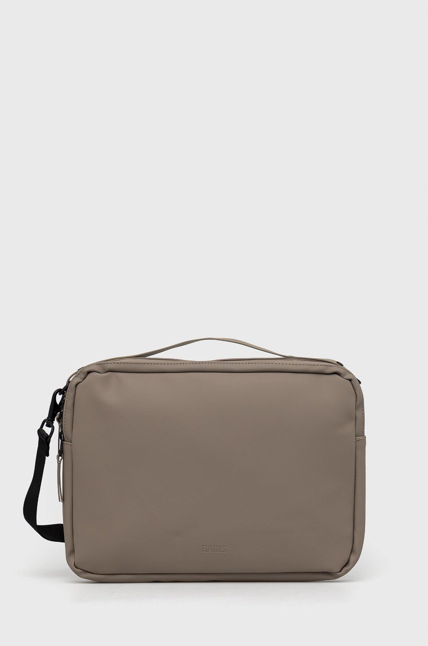 Rains geanta laptop 16800 Laptop Bag 13″ culoarea bej 2022 ❤️ Pret Super answear imagine noua 2022