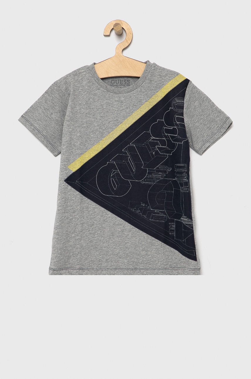 

Guess - Детска памучна тениска, Тъмносин