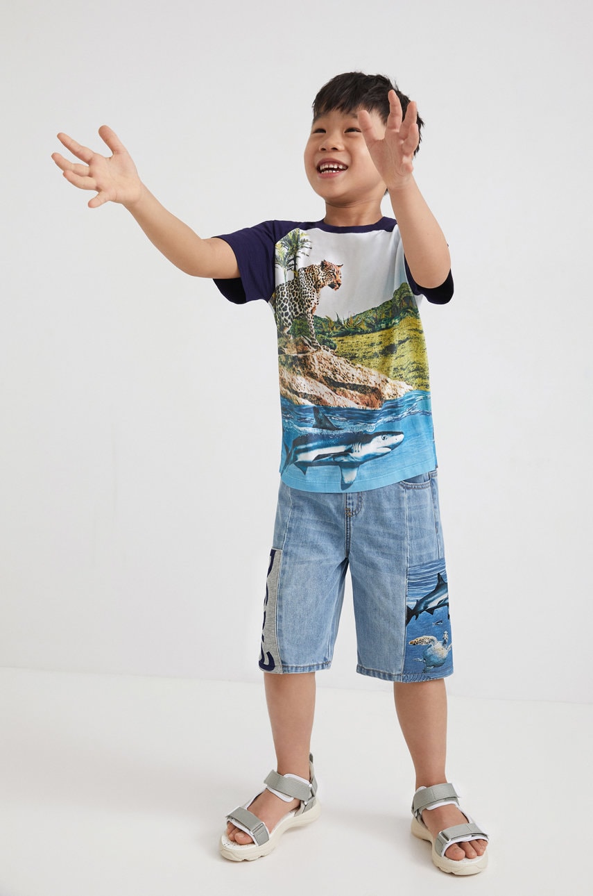 Desigual tricou de bumbac pentru copii modelator