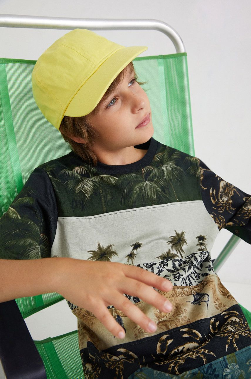Dětské bavlněné tričko Desigual vzorovaný - vícebarevná -  100% Bavlna Pokyny k praní a úd