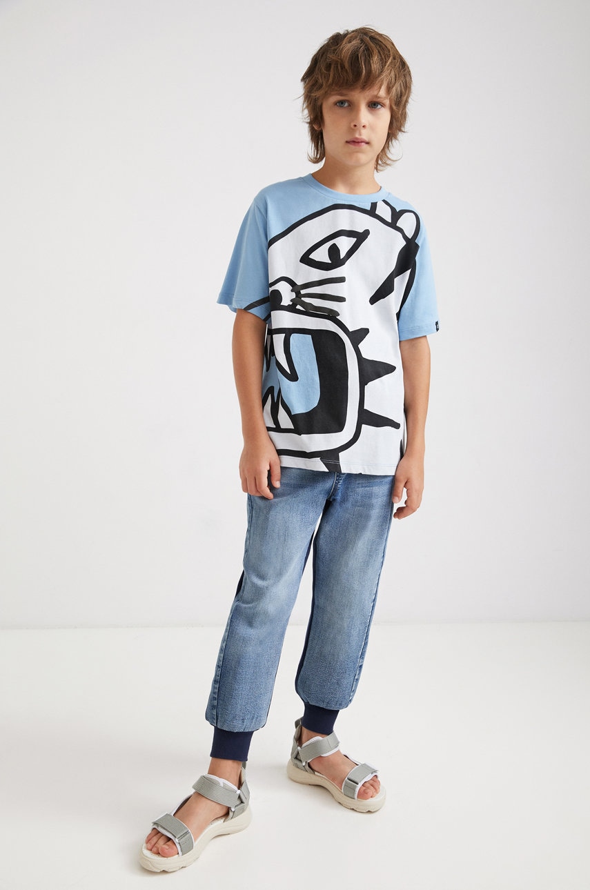 Desigual tricou de bumbac pentru copii cu imprimeu