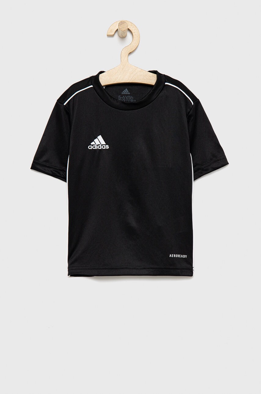 Adidas performance tricou copii culoarea negru, material neted