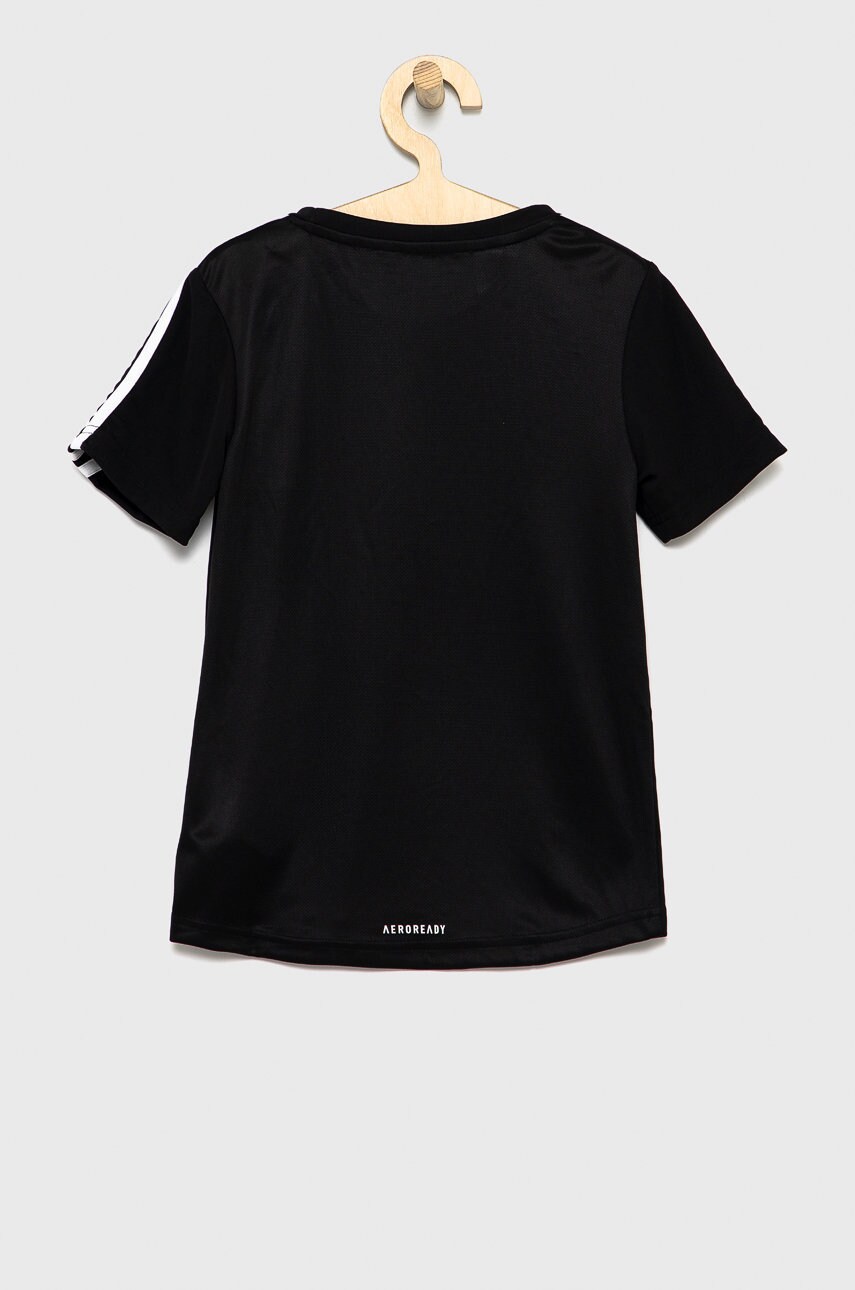 

Дитяча футболка adidas Performance GN1496 колір чорний гладкий