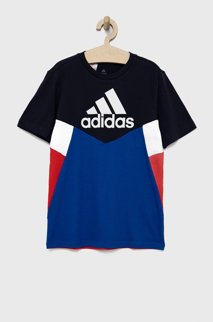 Adidas Performance tricou de bumbac pentru copii he9375 cu imprimeu