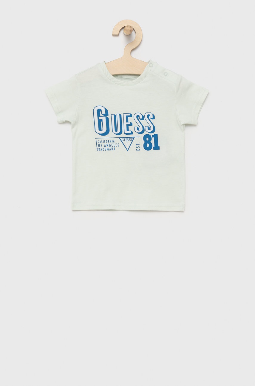 

Детска тениска Guess с принт, Син