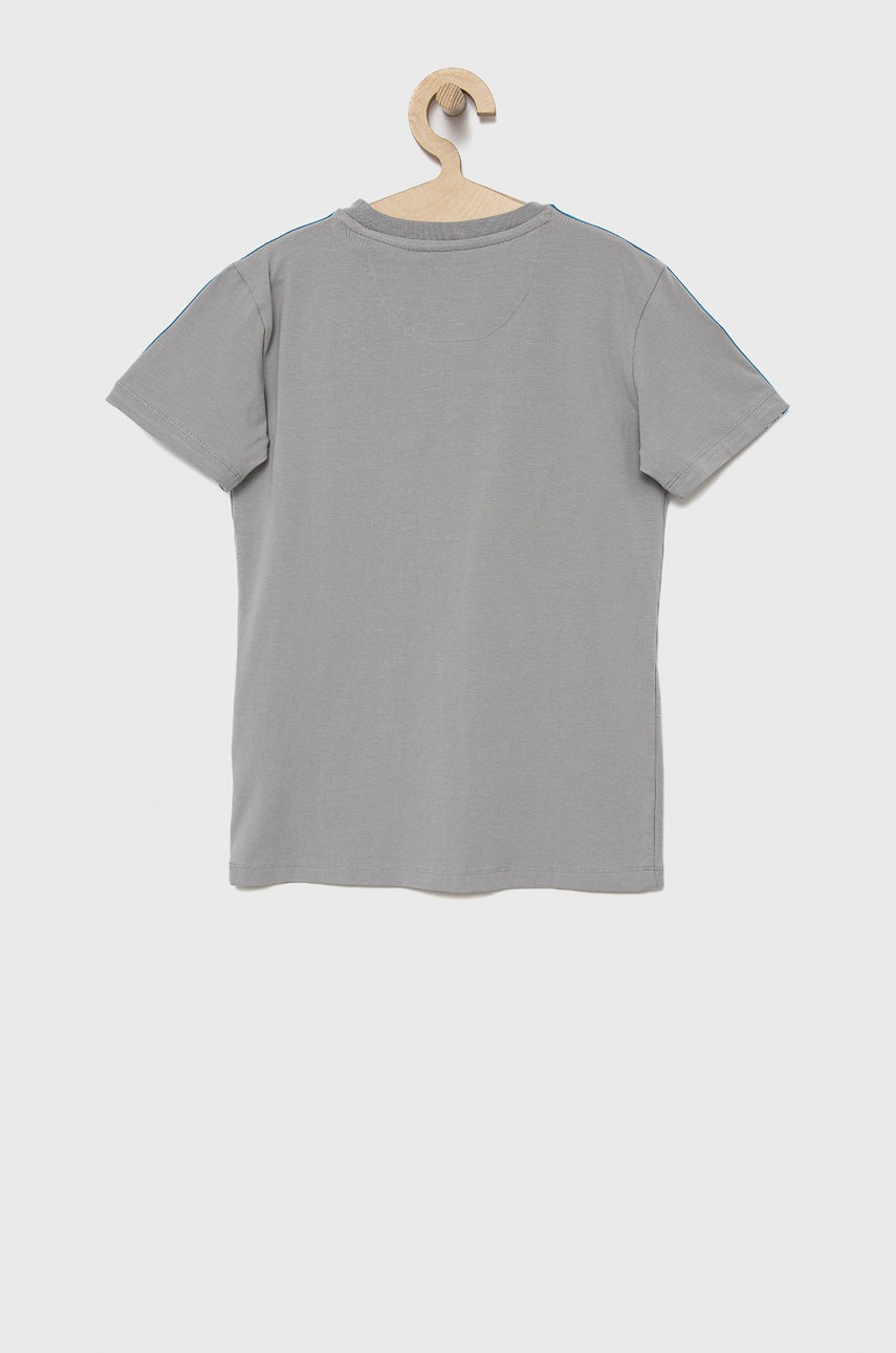 

Дитяча футболка Guess колір сірий однотонна